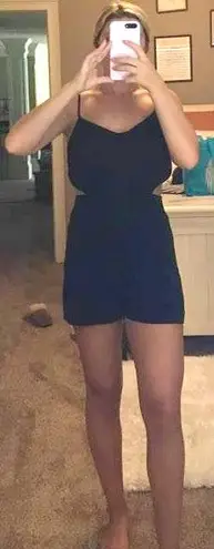 Solemio Black Cut Out Romper 