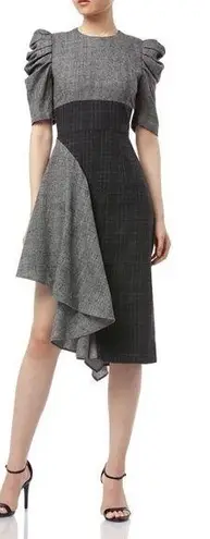 AMUR Uma Dress Grey/Charcoal Black Size 6