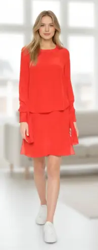 3.1 Phillip Lim NWT LONG-SLEEVE LAYERED SILK DRESS
