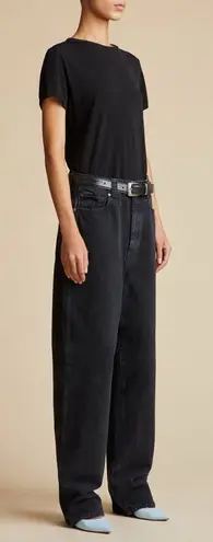 KHAITE black washed Martin oversized l jeans 27