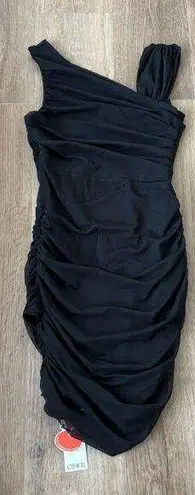 Cider  Black Mesh Cutout Dress -Size M - NWT