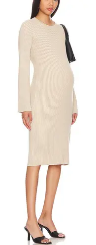 Hatch Lydia Sweater Dress Women 4 Pink Rib Knit Bump Friendly Feminine Maternity Size undefined