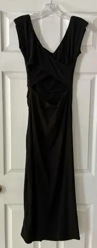 Lush Clothing NWT Lush Long Black Cross Back Dress