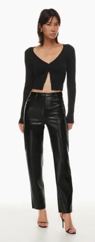 Wilfred Aritzia The Melina Super High Rise Vegan Leather Pants in Black Size 4