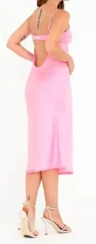 Rumored “Monroe” Midi Dress Pink Size M