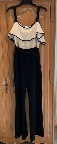Eliza J Black & White Jumpsuit