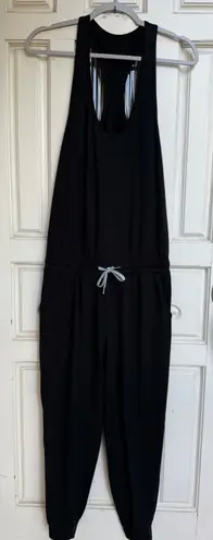 Vuori Black Racerback Jumpsuit Jogger Style Athletic Athleisure Women's Size S
