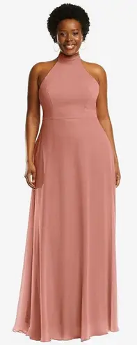 After Six High Neck Halter Backless Maxi Dress Size 14