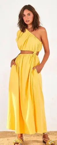 Farm Rio Yellow Open Waist Sundress