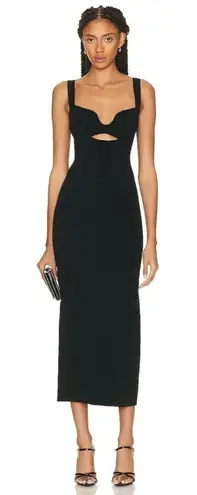 Roland Mouret Knit Midi Dress in Black XSmall New Womens Bodycon Size XS