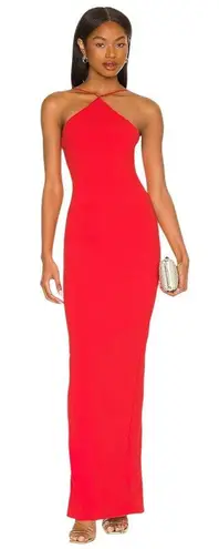 Nookie Trinity Gown in Cherry Medium New Womens Long Maxi Dress