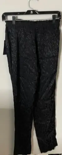 Rachel Roy Rachel Women’s Black Leopard Print Drawstring Pants Silky XS NEW NWT