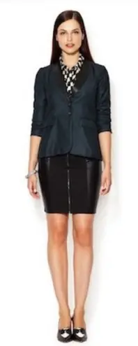 Isabel Lu Faux Leather Mini Skirt in Black Small NWT