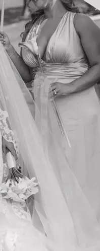 Revelry Bridesmaid Champagne Satin Gold Size 16