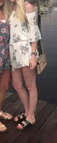 B.Original Floral Embellished Romper