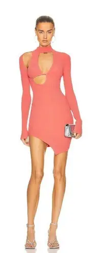 David Koma x FWRD Long Sleeve Mini Dress in Red