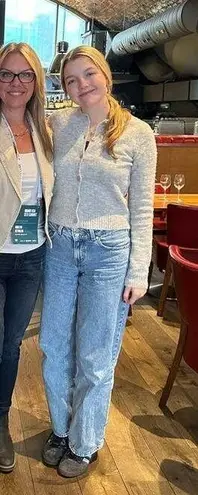 L'Agence L’AGENCE Off-White 100% Cotton Structured Double-Breasted Wayne Jacket Blazer M