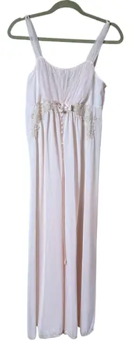 Vintage Van Raalte Babydoll Nightgown Women size 36 Nylon Gown Pink Coquette 60s