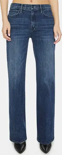 MOTHER Lil Kick It High Waist Straight Leg Jeans In I put A Spell On You Size 29 Blue