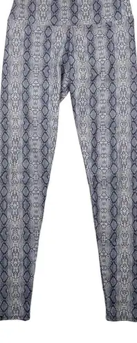 Onzie Vamp Grey White Snake Print Leggings Yoga Activewear Workouts Small/Medium