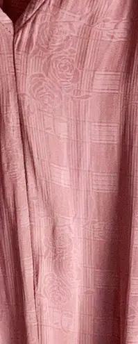 Current Air Cecile Smocked Mini Dress Embossed Floral Mauve Pink Sz Medium