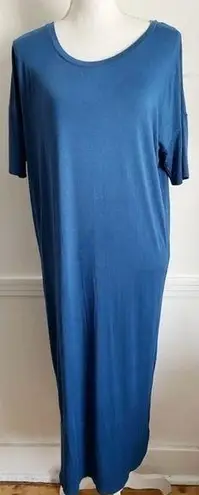 Babaton Aritzia • Blue Tee Shirt Maxi Dress
