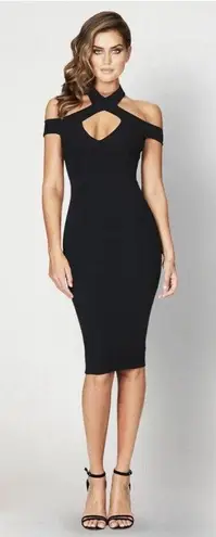 Nookie x Revolve Hollywood Midi Dress Black NWT