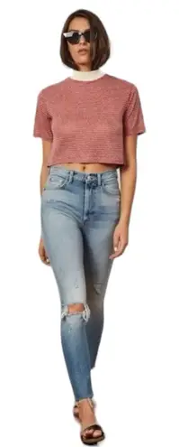 Boyish - NWT The Zachary High Rise Distressed Skinny Jeans Sz 24