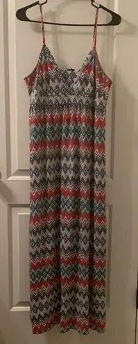 Women's Geometric Print Sleeveless Camisole Dress Size Unknown Pink