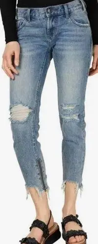 One Teaspoon  Rocky Freebird Cropped Skinny Distressed Jeans Size 29