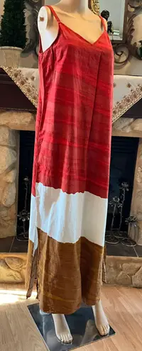 MSK Colorful Sleeveless Maxi Dress L Multiple Size L