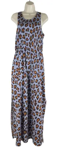 W118 By Walter Baker Walter Baker Alexandra Cheetah Printed Maxi Dress Blue Size S