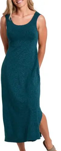 Kuhl Lyra Krossbak Midi Dress in Everglade Print Size Small