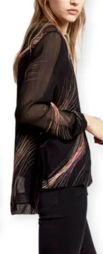 ALLSAINTS | Women's Small | Ada Streamline Sheer Long Sleeve Pullover Top & Cami