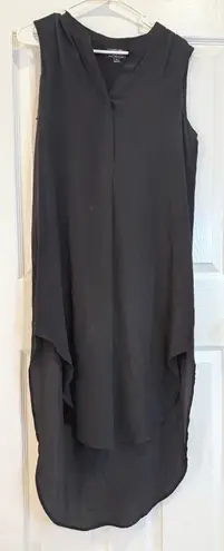 Donna Lafleur New Orleans Black Silk Sleeveless High Low Dress S