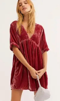 free people ivy velvet mini dress Free People Ivy Velvet Mini Dress