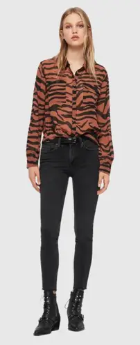 💙 All Saints Adeliza Zephyr Animal Print Shirt