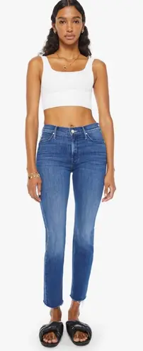 Mother Jeans NWT Mid Rise Dazzler Ankle Fray Fancy Meeting You Here Size 31 Blue