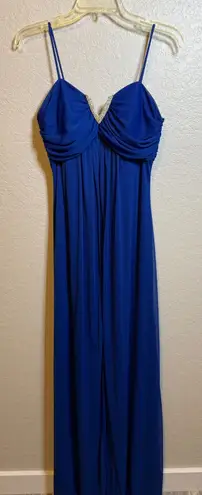Fiesta Fashion Royal Blue Spaghetti Strap Maxi Dress Medium