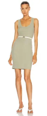 JOHN ELLIOTT Cotton Rib Dress Chaparral Summer Spring Vacation Beach Resort Green Size 0