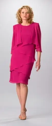 NWT Ursula of Switzerland Mother Of the Bride Dress English Rose Pink Size 8