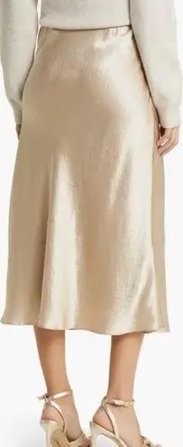 Nordstrom NWT  Bias Cut Satin Slip Skirt Ivory Size Medium Cream