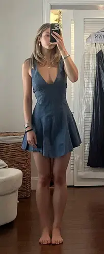 Free People Blue Mini Dress