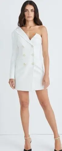 Veronica Beard Middleton One-Shoulder Blazer Dress