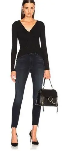 MOTHER Denim MOTHER The Stunner Zip Two Step Ankle Fray Jeans in Holding Hands Size 24