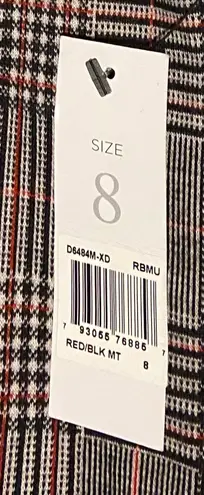 Donna Morgan NWT Plaid Double Breasted Blazer Coat Dress With Pockets