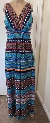 Metaphor V neck sleeveless maxi dress