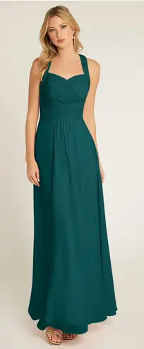 Azazie Formal Evening Gown Dress Green Size A6 NWT Bridesmaid Prom Wedding