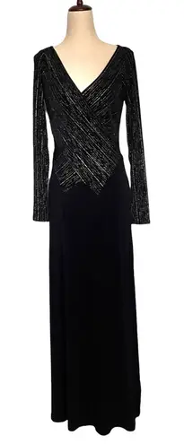 Tadashi Shoji Vintage Tadashi Evening Dress Sz S Metallic Holiday Cocktail Twist Whimsigoth