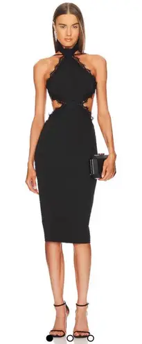 Michael Costello x REVOLVE Jenson Midi Dress in Black Size Medium